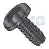 10-32X3/8 Phillips Pan Thread Cutting Screw Type 1 Fully Threaded Black Oxide
