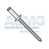 3/16X.06-.12 Aluminum Rivet with Aluminum Mandrel, Rivet Body Black Anodized
