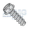 10-16X5/8 Slotted Indented Hex Washer Self Tapping Screw Type B Fully Thread 18 8 Stainles