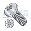 M5-0.8X12 Din 7985A Metric Pozi Type-Z Pan Machine Screw Full Thread Zinc