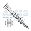 9-8X3 Square Drive Flat Head Nibs Deck Screw Type 17 2/3 Thread 18 8 Stainless Steel
