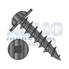 10-9X5/8 Square Drive Round Washer Head Deep Thread Wood Screw Full Thread Black Oxide