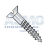 10-13X7/8 Slotted Flat Full Body Wood Screw Zinc