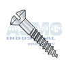 6-18X1 1/2 Slotted Oval Full Body Wood Screw Zinc
