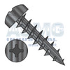 8-11X7/8 Square Phil Drive Pan Deep Thread Wood Screw Full Thread Type 17 Black Oxide Oil