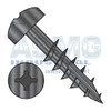 10-9X1 1/4 Square Phil Drive Pan Deep Thread Wood Screw 2/3 Thread Type 17 Black Oxide Oil