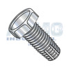 6-32X3/8 Unslotted Indented Hex Thread Cutting Screw Type F Fully Threaded Zinc