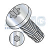 10-24X2 Six Lobe Pan Thread Cutting Screw Type F Fully Threaded Zinc And Bake