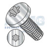 10-24X1/2 Six Lobe Pan Thread Cutting Screw Type F Fully Threaded 18 8 Stainless Steel