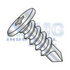 1/4-14X4 Phillips Pancake Head Self Drilling Screw Full Thread Zinc Bake