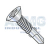12-24X4 Phil Flat Self Drill Screw #4 Point w/Wings Full Thread Machine Sc Thrd ZincBake