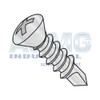 10-16X3/4 Phil Oval Self Drill Screw Full Thread Zinc Nickel Bake 1,000 hours Salt Spray