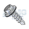 1/4-14X3/4 Slot Ind Hexwasher w/Bonded Neo EPDM Washer Self Dril Full Thread ZincBake