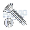 12-14X3 1/2 6 Lobe Flat Self Drilling Screw Fully Threaded Zinc and Bake