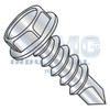 10-16X5/8 Unslotted Indented Hexwasher Self Drill Screw #2 Point Full Thread Zinc and Bake