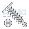 10-16X1 1/2 Square Phillips Drive Pancake Head Self Drill Screw Full Thd 410 Stainless Steel