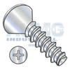 8-16X1 Phillips Oval Plastite Alternative 48-2 Fully Threaded Zinc Bake And Wax