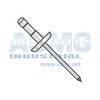 3/16X.187-.437 Multi Grip Dome Rivet Zinc