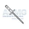 3/16X.062-.250 Low Profile Multi Grip Rivet/Black Phosphate Mandrel