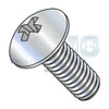 M3-0.5X10 JISB 1111 Class 4.8 Metric Phillips Truss Machine Screw Full Thread Zinc