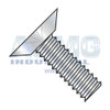 6-32X9/16 Phillips Flat Undercut Machine Screw Fully Threaded Zinc