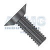 10-32X1/2 Phillips Flat Undercut Machine Screw Fully Threaded Black Zinc