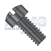 10-24X5/8 Slotted Fillister Head Machine Screw Fully Threaded Black Oxide
