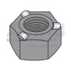 1/4-20 Hex Weld Nut With 3 Projections High Pilot Height Steel Plain