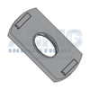 1/4-20 Weld Nut with Two Projections Steel Plain