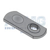 8-32 Weld Nut Thin Target Area Plain Steel