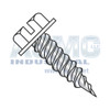7-16X1/2 Slot Ind Hexwash 1/4" Across Flat F/T Self Piercing Zinc & White Painted Heads