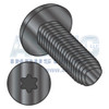 1/4-20X5/8 6 Lobe Pan Taptite Alternate Thread Rolling Screw Full Thred Black Zinc Bake Wax