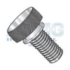 10-32X7/16 Knurled Thumb Screw with Washer Face Full Thread 18 8 Stainless Steel