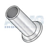 10-32-.080 Flat Head Threaded Insert Rivet Nut Large Flange Cleaned and Polished NON-RIBBED