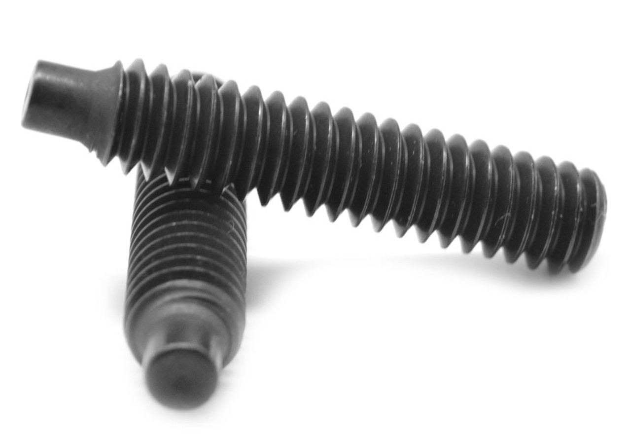 #6-32 x 1/4" Coarse Thread Socket Set Screw Full Dog Point Alloy Steel Black Oxide