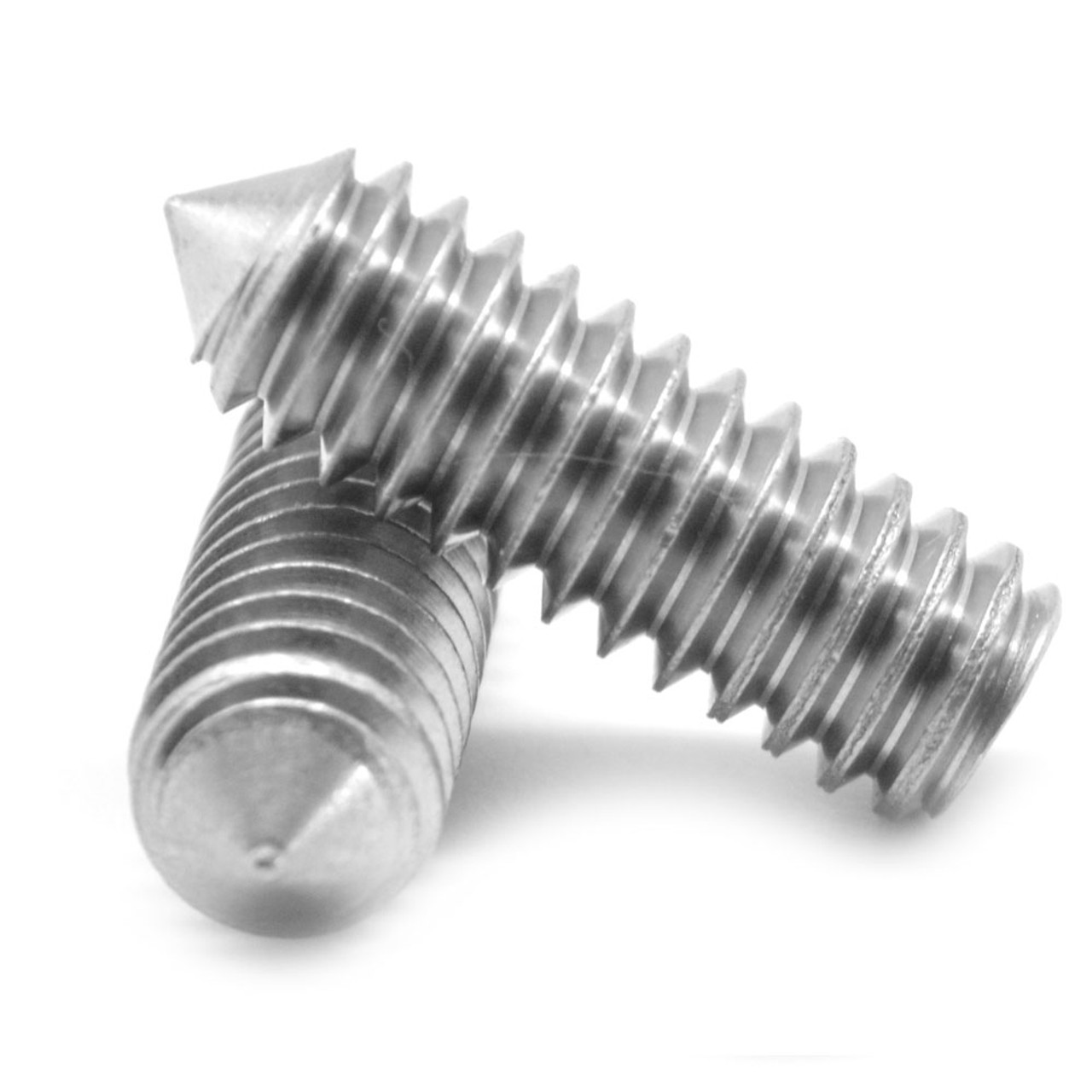 #8-32 x 3/16" Coarse Thread Socket Set Screw Cone Point Stainless Steel 18-8