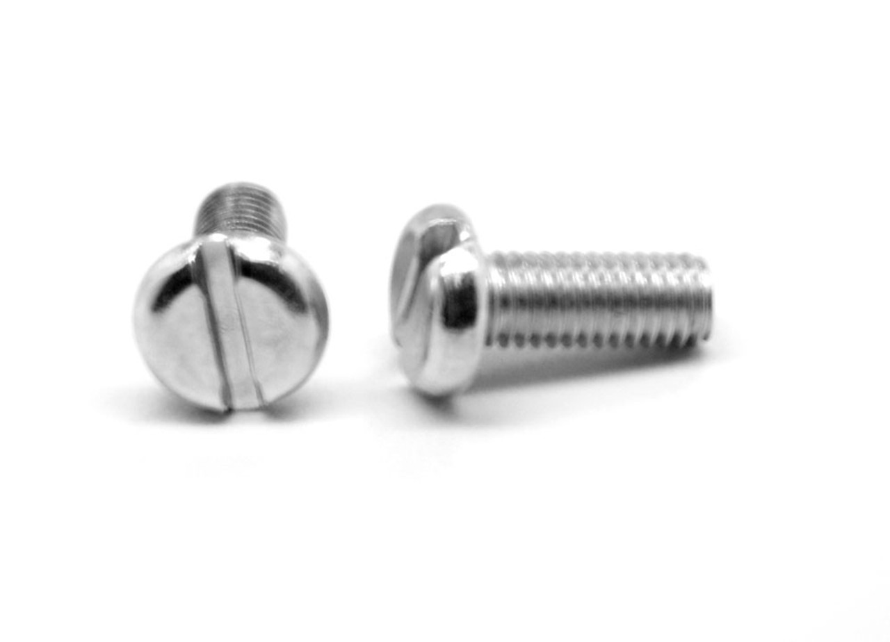 #4-40 x 1/4" (FT) Coarse Thread Machine Screw Slotted Binder Undercut Low Carbon Steel Zinc Plated