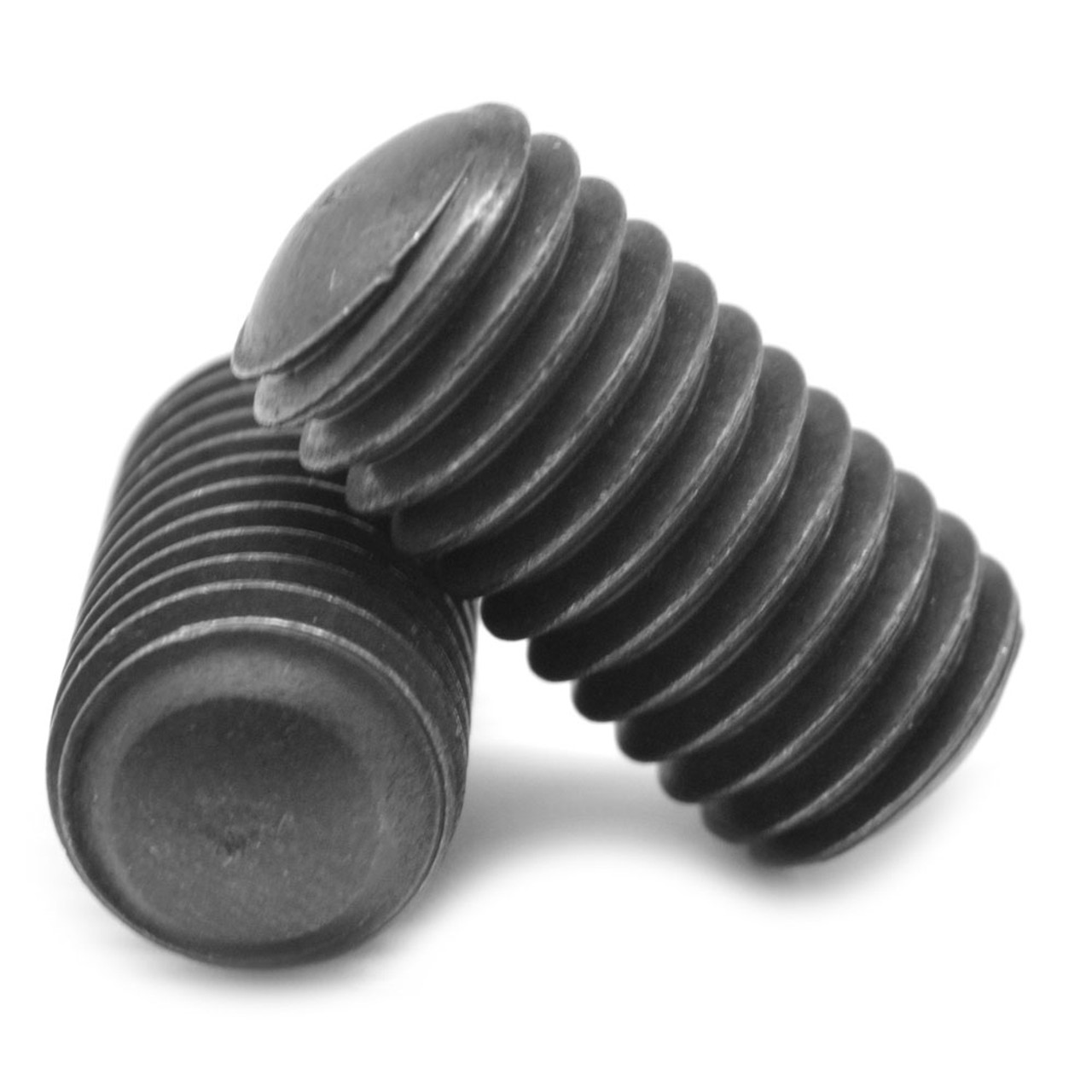 1/4"-28 x 1/4" Fine Thread Socket Set Screw Oval Point Alloy Steel Black Oxide
