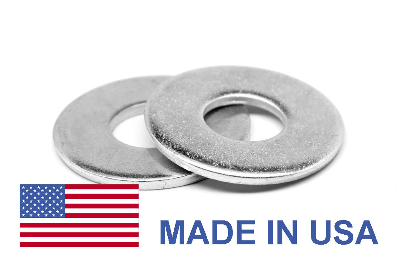 M6 ANSI B18.22M Class 200 HV Flat Washer Narrow Pattern Through Hardened -  USA Medium Carbon Steel Zinc Plated