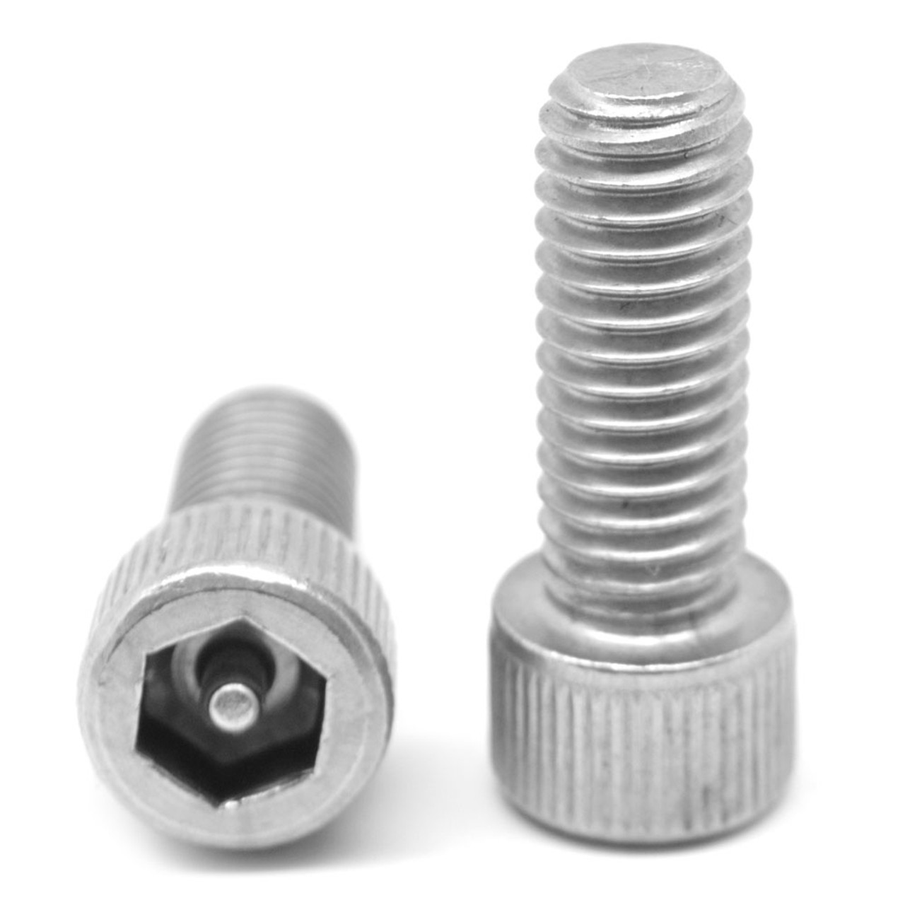 #8-32 x 1/2" (FT) Coarse Thread Socket Head Cap Screw Tamper Resistant Hex Pin-In Stainless Steel 18-8