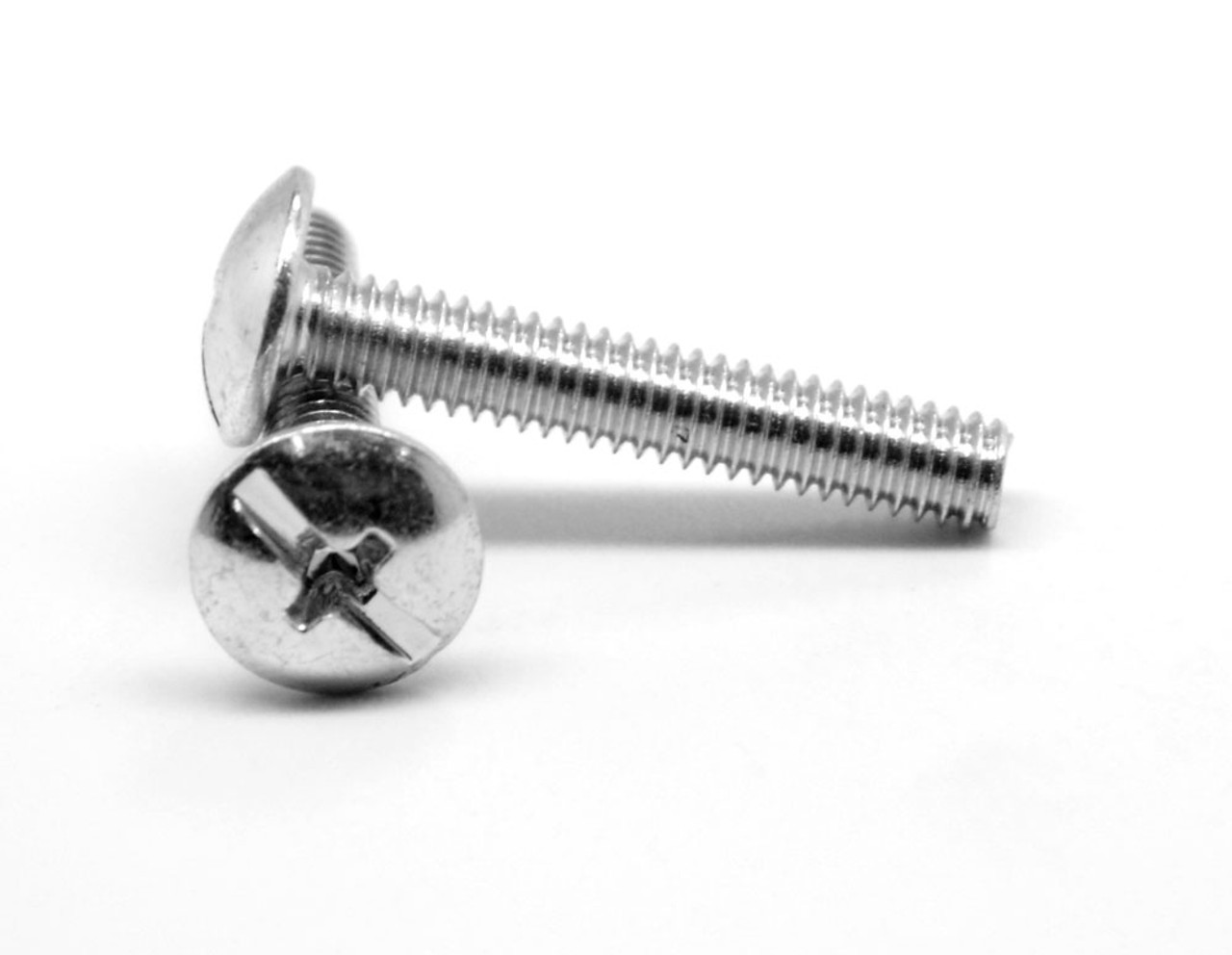 #8-32 x 1" (FT) Coarse Thread Machine Screw Combo (Phillips/Slotted) Truss Head Low Carbon Steel Zinc Plated