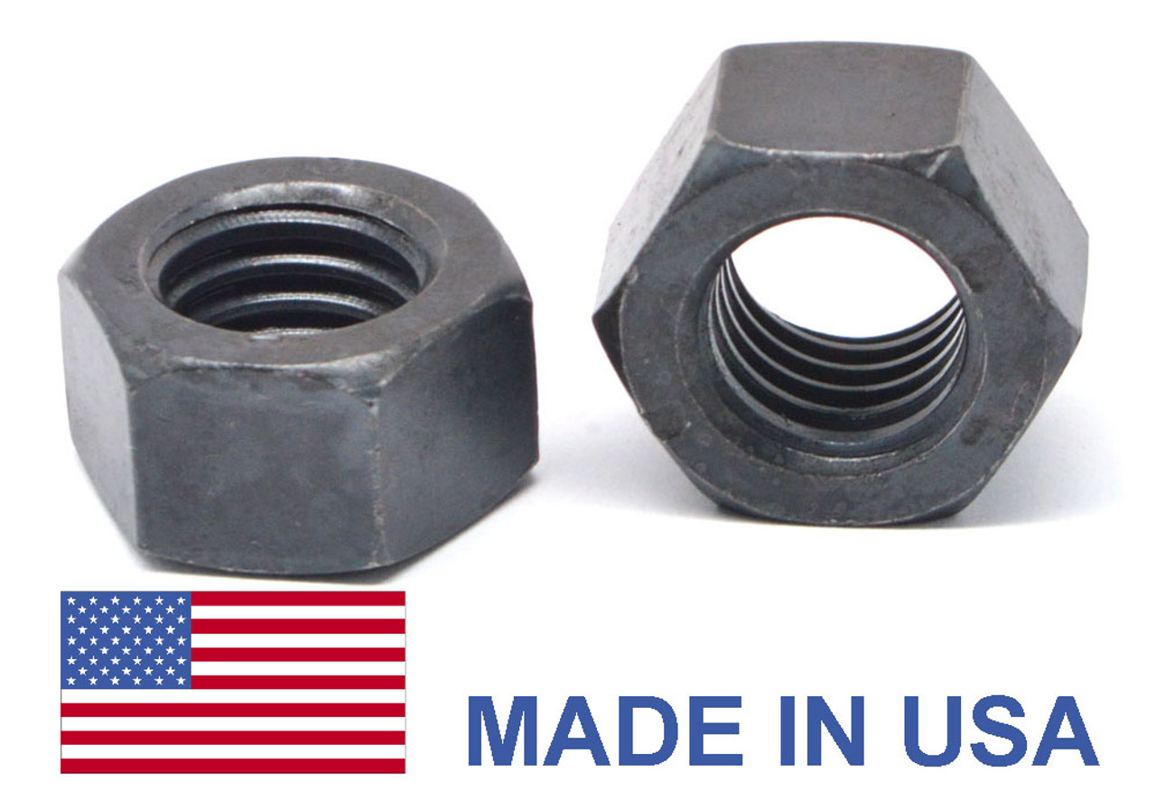 1/4"-28 Fine Thread Grade 8 Finished Hex Nut - USA Medium Carbon Steel Plain Finish