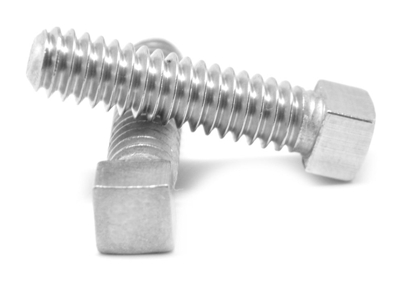1/4"-20 x 1/2" (FT) Coarse Thread Square Head Set Screw Cup Point Stainless Steel 18-8