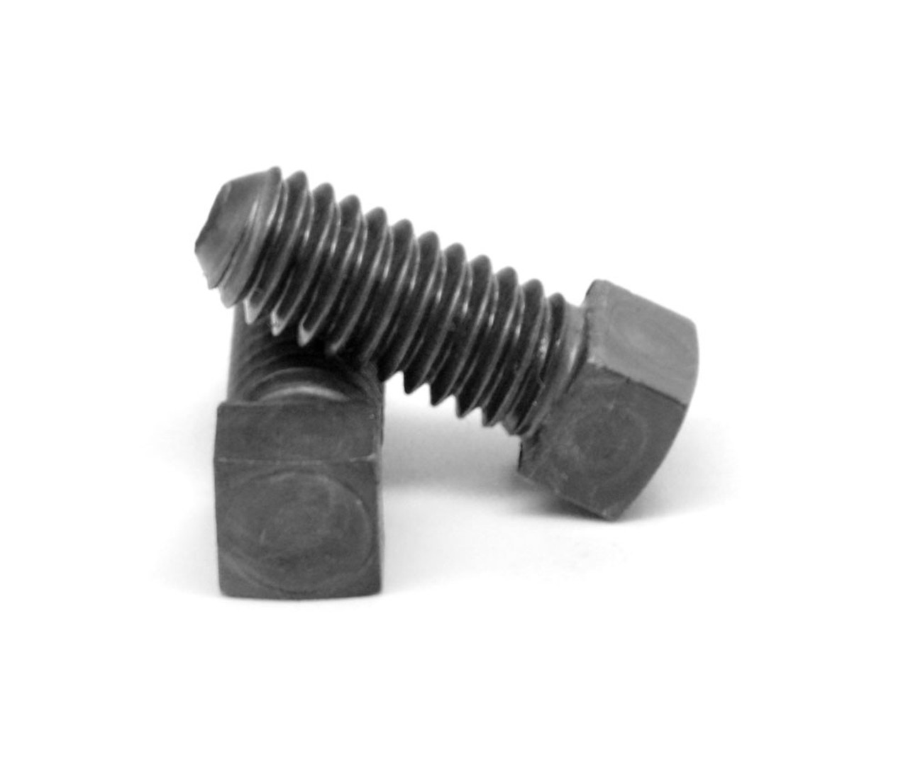 1/4"-20 x 1/2" (FT) Coarse Thread Square Head Set Screw Cup Point Through Hardened Alloy Steel Plain Finish