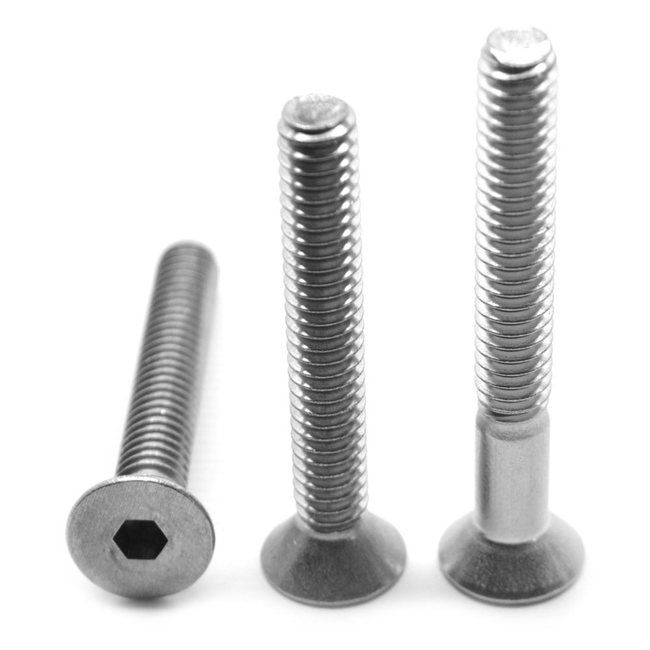 1/4"-20 x 1" (FT) Coarse Thread Socket Flat Head Cap Screw Tamper Resistant Hex Pin-In Stainless Steel 18-8