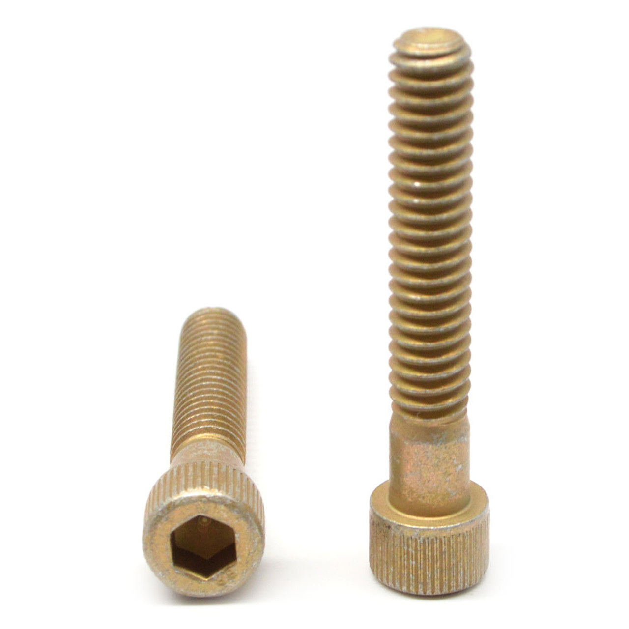 M10 x 1.50 x 25 MM (FT) Coarse Thread DIN 912 Class 12.9 Socket Head Cap Screw Alloy Steel Yellow Zinc Plated