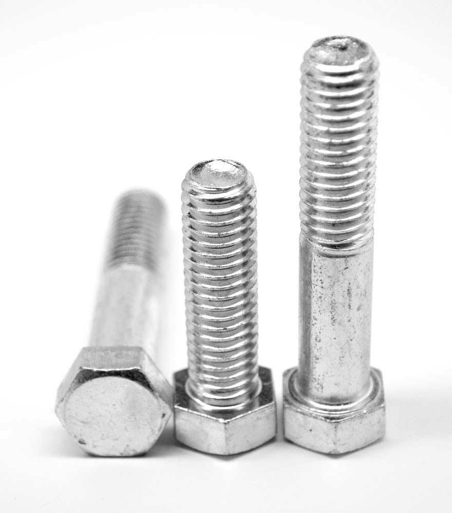7/16"-14 x 2" (PT) Coarse Thread Grade 5 Hex Cap Screw (Bolt) Medium Carbon Steel Zinc Plated