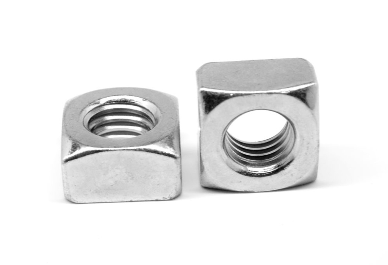 5/8"-11 Coarse Thread Grade 2 Regular Square Nut Low Carbon Steel Zinc Plated
