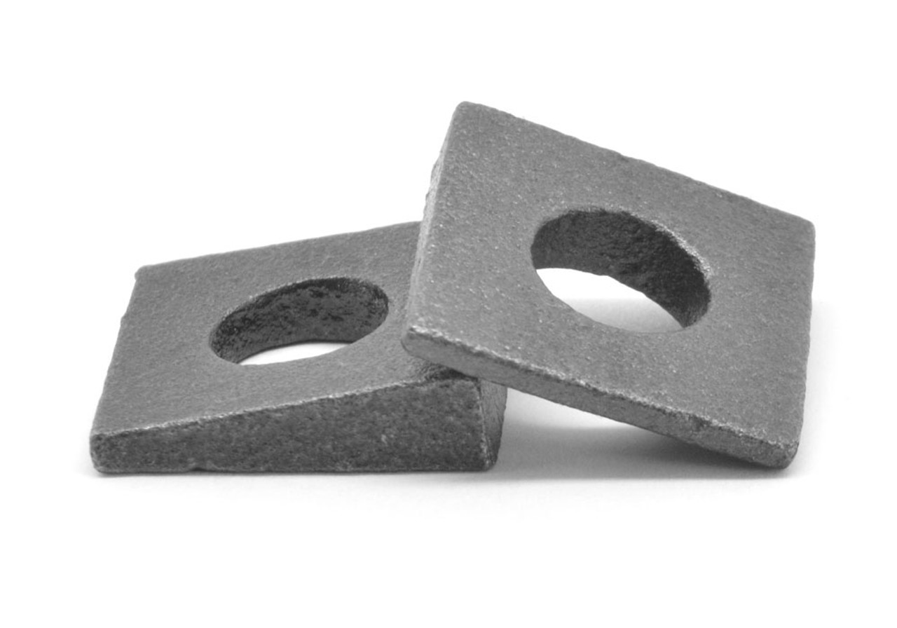 1/2" Grade F436 Square Beveled Structural Hardened Washer Medium Carbon Steel Plain Finish