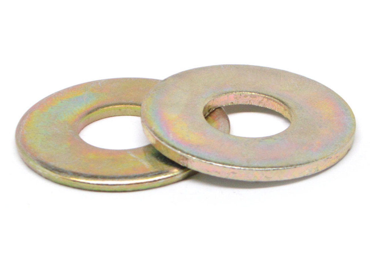 3/8" Flat Washer SAE Pattern Low Carbon Steel Yellow Zinc Plated